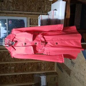 Coral Ted Baker London Raincoat. Size small. EUC